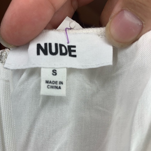 Nude brand| size S| Off white| floor length dress - Picture 5 of 9